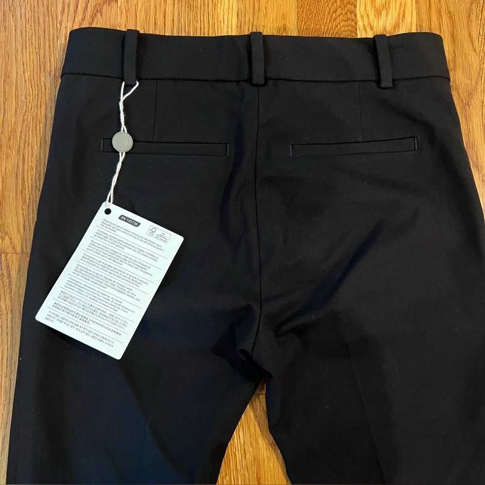 NEW FRAME Le High Straight Trouser Women Noir Black Size 0 - Picture 9 of 14